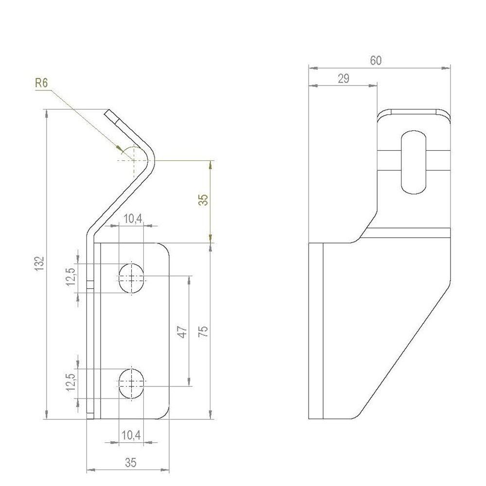 Side guide brackets stainless steel Hygienic conveyor components