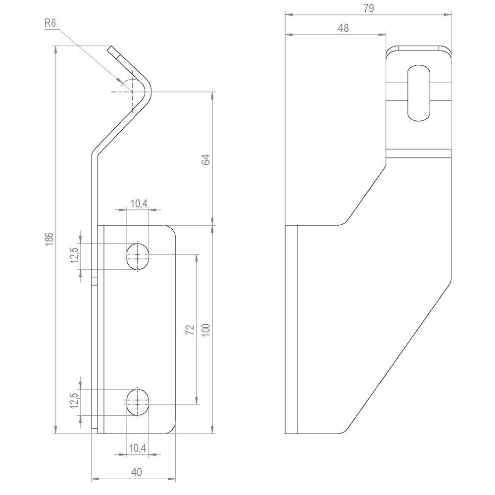 Side guide brackets stainless steel Hygienic conveyor components