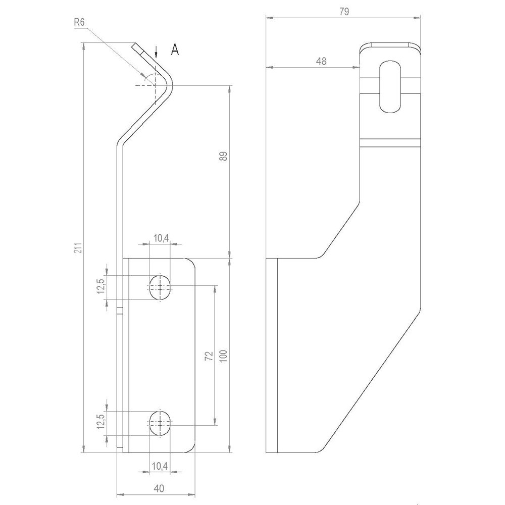 Side guide brackets stainless steel Hygienic conveyor components