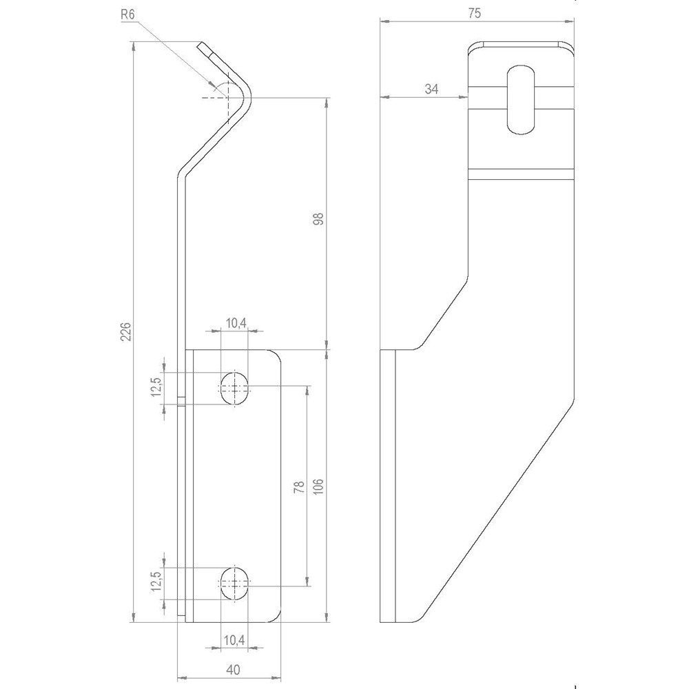Side guide brackets stainless steel Hygienic conveyor components
