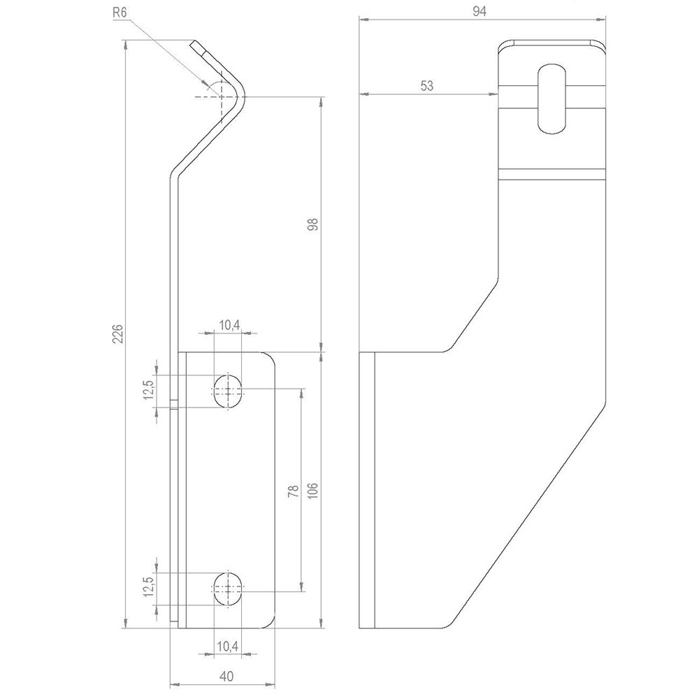Side guide brackets stainless steel Hygienic conveyor components