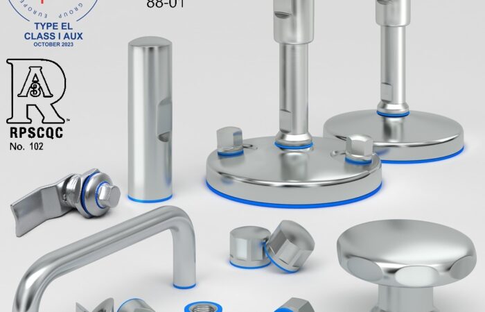 EHEDG Certified and 3-A SSI authorized components