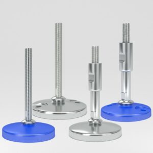 Pieds de mise à niveau de la machine avec plaque de base solide