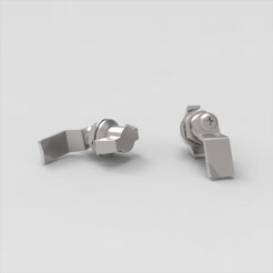 Quarter-turn lock with wing grip.732