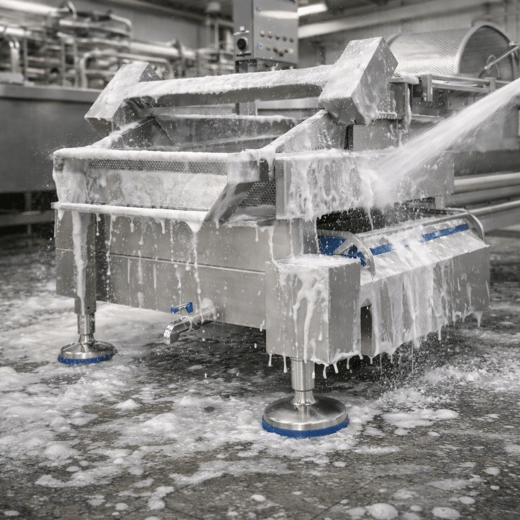 3-A SSI Authorized components for Harsh Conditions Reducing Water and Cleaning Detergent Usage in Hygienic Production