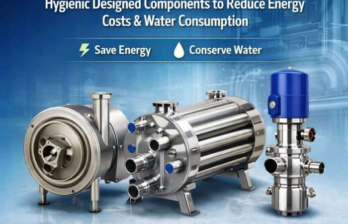 Hygienic design for energy and water savings